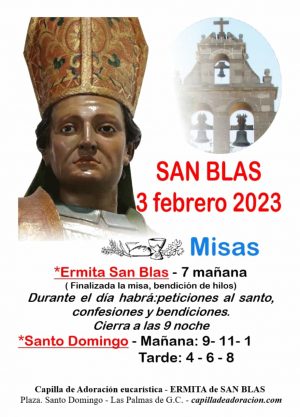 3 de febrero, Fiesta de San Blas