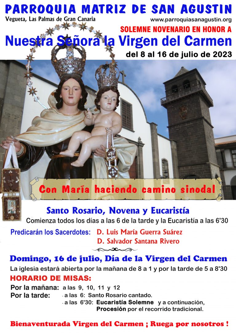 Solemne Novenario en honor a la Virgen del Carmen - Parroquia Matriz de ...