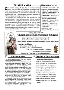Lee más sobre el artículo Hoja Dominical del 16 de julio de 2023