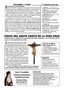 Lee más sobre el artículo Hoja dominical del 10 de septiembre de 2023