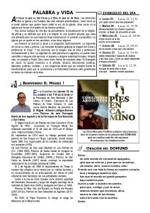 Lee más sobre el artículo Hoja Dominical del 22 de octubre de 2023