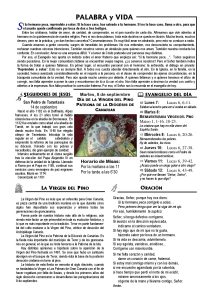 Lee más sobre el artículo Hoja dominical del 6 de septiembre