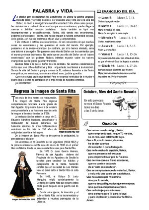 Hoja dominical del 4 de octubre