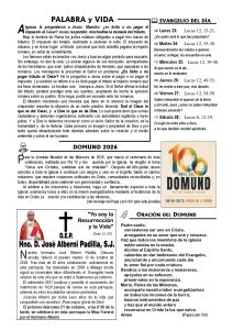 Lee más sobre el artículo Hoja dominical del 18 de octubre
